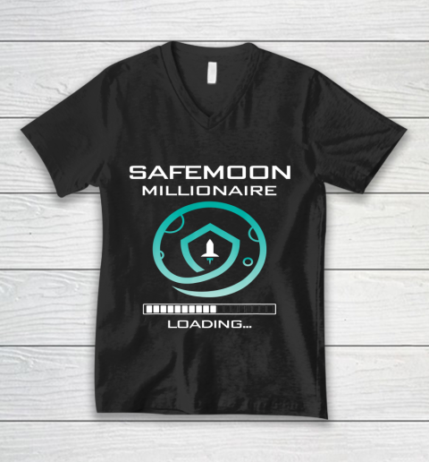 Funny Safemoon Millionaire Crypto V-Neck T-Shirt