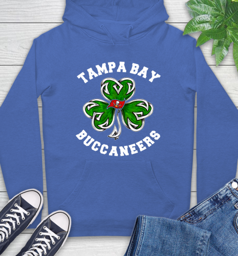 NFL Tampa Bay Buccaneers Three Leaf Clover St Patrick's Day Football Sports Hoodie 9