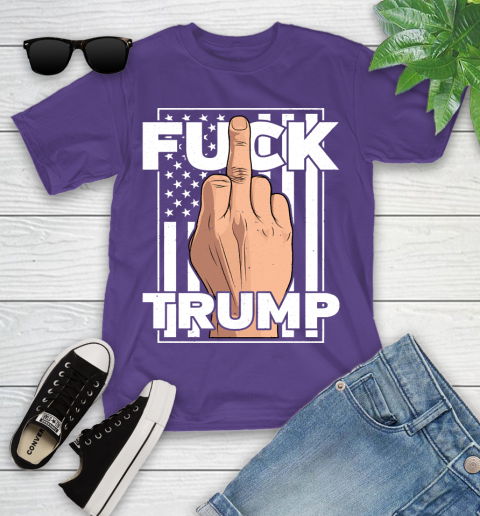 Fuck Trump Middle Finger Anti Republican T Shirt 96