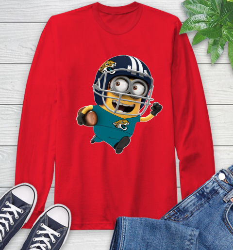 NFL Jacksonville Jaguars Minions Disney Football Sports Long Sleeve T-Shirt 10