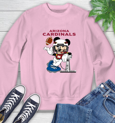 NFL Arizona Cardinals Mickey Mouse Disney Super Bowl Football T Shirt Sweatshirt 9