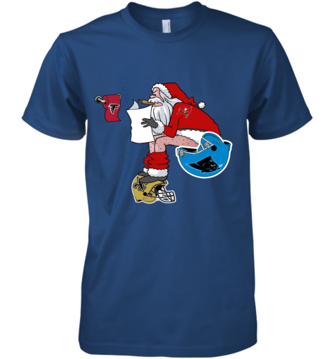 8mzb santa claus tampa bay buccaneers shit on other teams christmas premium guys tee 5 front royal