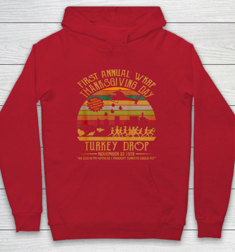 WKRP Thanksgiving Day Turkey Drop Hoodie 7