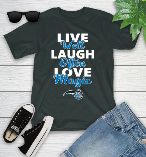 NBA Basketball Orlando Magic Live Well Laugh Often Love Shirt Youth T-Shirt 5