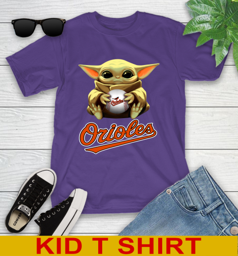 MLB Baseball Baltimore Orioles Star Wars Baby Yoda Shirt 104