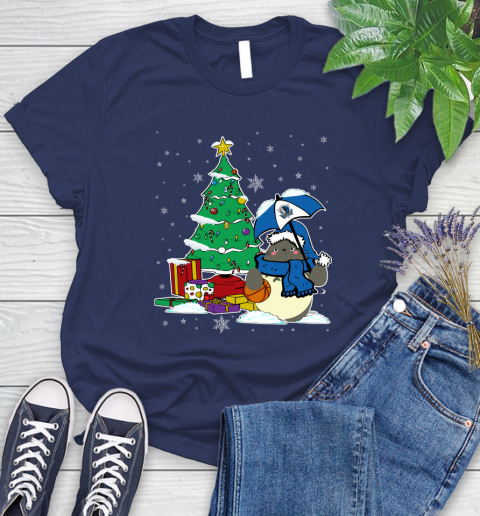 Dallas Mavericks NBA Basketball Cute Tonari No Totoro Christmas Sports Women's T-Shirt 14