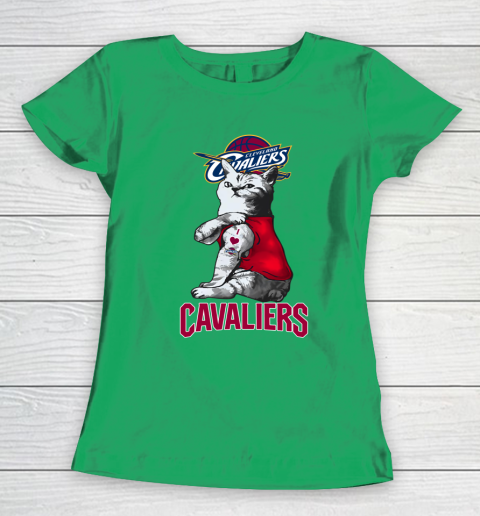 NBA Basketball My Cat Loves Cleveland Cavaliers Women's T-Shirt 5