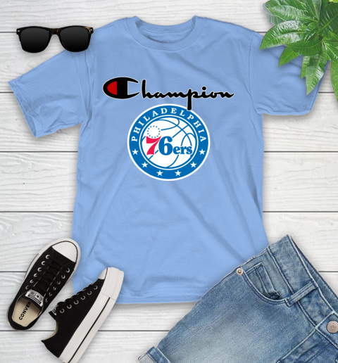 NBA Basketball Philadelphia 76ers Champion Shirt Youth T-Shirt 10