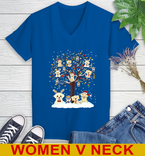 Labrador dog pet lover light christmas tree shirt 81
