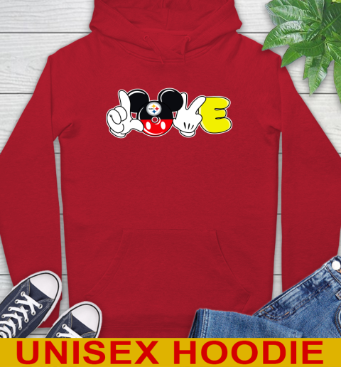 Pittsburgh Steelers NFL Football Love Mickey Disney Sports Hoodie 10