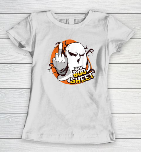 This is Boo Sheet Halloween Funny Hocus Pocus Pumpkin Women's T-Shirt
