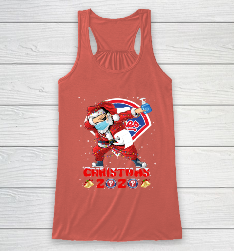 Philadelphia Phillies Funny Santa Claus Dabbing Christmas 2020 MLB Racerback Tank 3