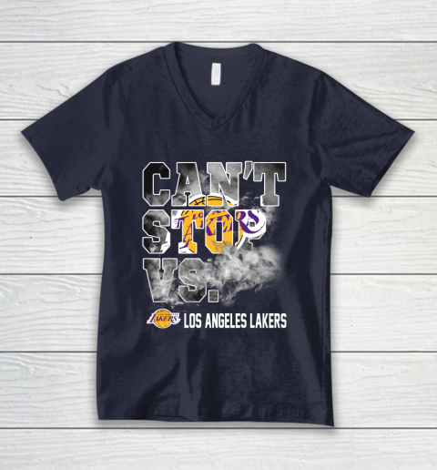 NBA Los Angeles Lakers Basketball Can't Stop Vs V-Neck T-Shirt 2