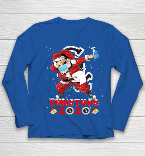 Chicago White Sox Funny Santa Claus Dabbing Christmas 2020 MLB Youth Long Sleeve 7