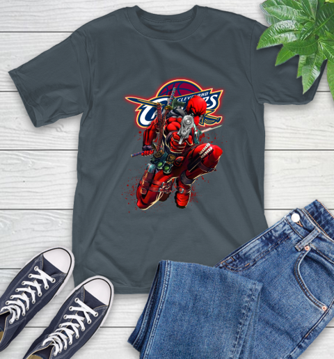 NBA Deadpool Marvel Comics Sports Basketball Cleveland Cavaliers T-Shirt 9