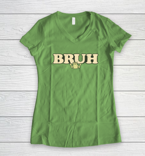 Bruh Women's V-Neck T-Shirt 4