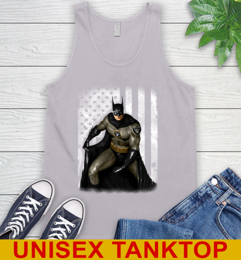 Oakland Raiders NFL Football Batman DC American Flag Shirt Tank Top 3