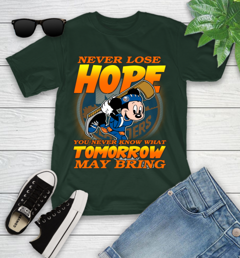 New York Islanders NHL Hockey ootball Mickey Disney Never Lose Hope Youth T-Shirt 5