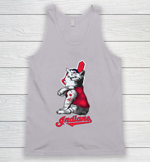 MLB Baseball My Cat Loves Cleveland Indians Tank Top 3