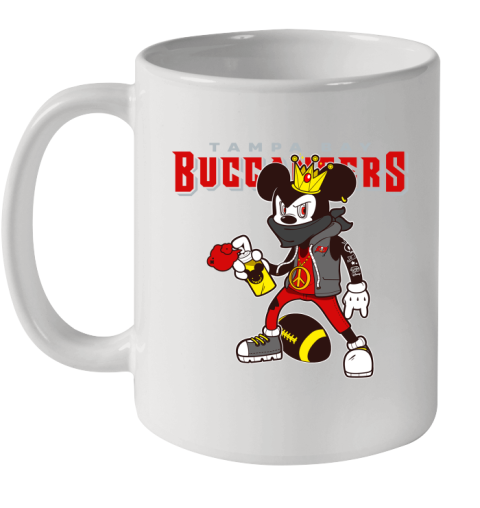 Tampa Bay Buccaneers NFL Football Mickey Peace Sign Sports Ceramic Mug 11oz