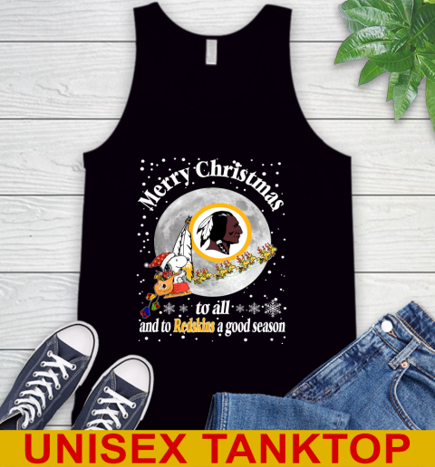 Washington Redskins Merry Christmas To All And To Redskins A Good Season NFL Football Sports Tank Top