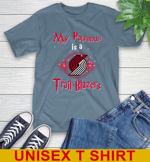 NBA Basketball Harry Potter My Patronus Is A Portland Trail Blazers T-Shirt 8