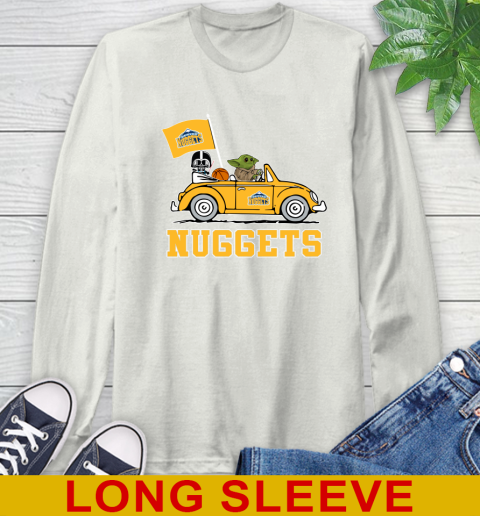 NBA Basketball Denver Nuggets Darth Vader Baby Yoda Driving Star Wars Shirt Long Sleeve T-Shirt 12