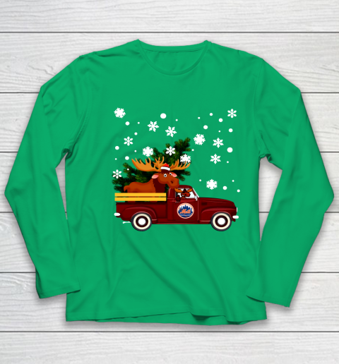 New York Mets Bring Christmas Home MLB Youth Long Sleeve 4
