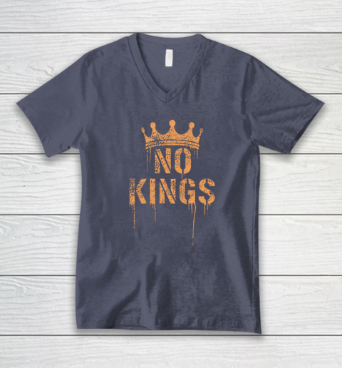 No Kings V-Neck T-Shirt 6