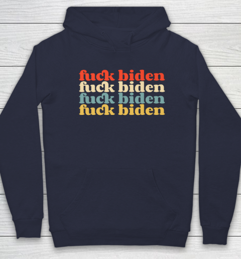 Vintage Fuck Biden Anti Biden Tee Top Womens Mens Premium Hoodie 2
