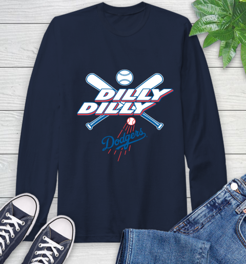 MLB Los Angeles Dodgers Dilly Dilly Baseball Sports Long Sleeve T-Shirt 4