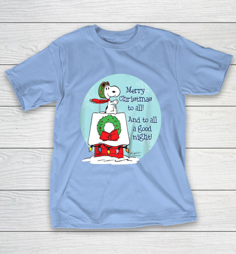Peanuts Snoopy Merry Christmas and to all Good Night T-Shirt 20