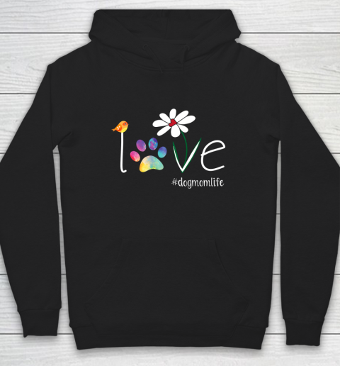 LOVE Dog Mom Sunflower Shirt Gifts Mother Dog lovers Hoodie