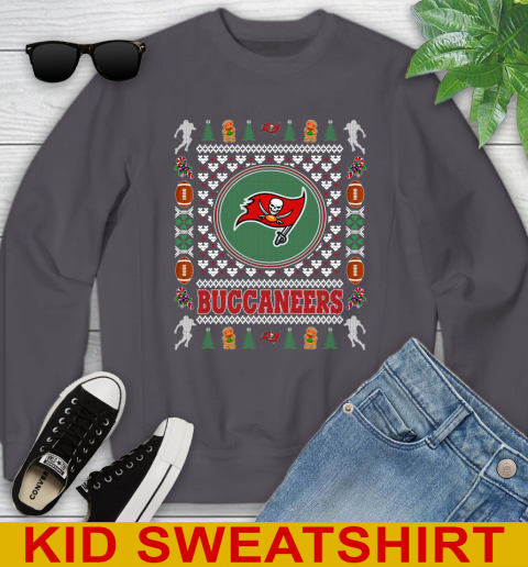Tampa Bay Buccaneers Merry Christmas NFL Football Loyal Fan Youth Sweatshirt 5