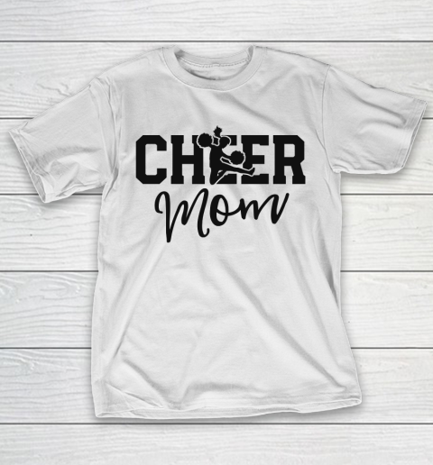 Mother's Day Funny Gift Ideas Apparel  Pink Cheerleader Mom Shirt Cheer Mom Gifts Mama Mother T Shi T-Shirt
