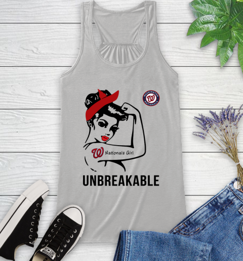 WASHINGTON NATIONALS MLB Toronto Blue Jays Girl Unbreakable Baseball Sports Racerback Tank