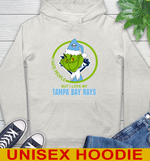 Tampa Bay Rays MLB Christmas Grinch I Hate People But I Love My Favorite Baseball Team Hoodie 12