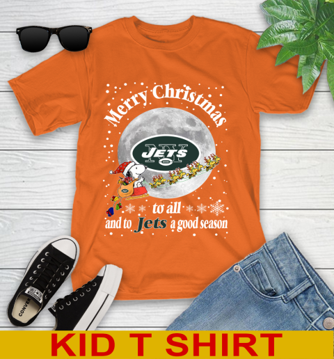 New York Jets Merry Christmas To All And To Jets A Good Season NFL Football Sports Youth T-Shirt 8