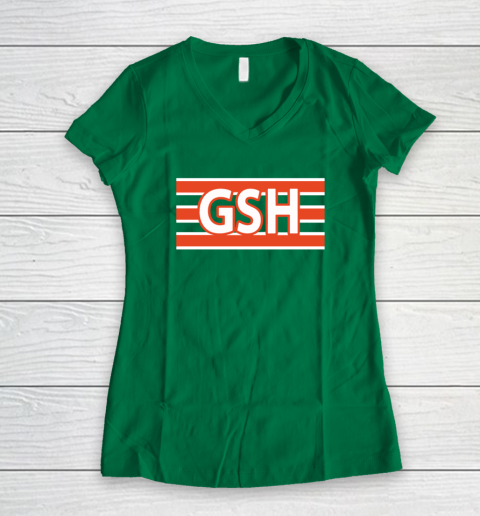 GSH Chicago Bears Women's V-Neck T-Shirt 3