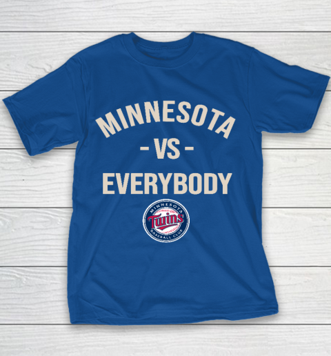 Minnesota Twins Vs Everybody Youth T-Shirt 6