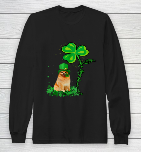 St Patricks Day Pomeranian My Lucky Charm Long Sleeve T-Shirt