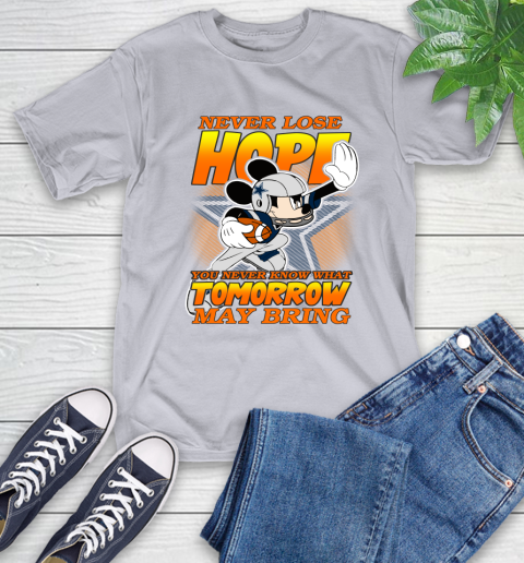 Dallas Cowboys NFL Football Mickey Disney Never Lose Hope T-Shirt 6