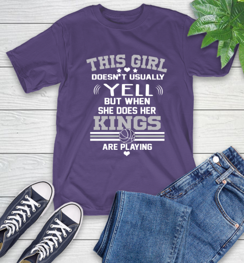 Sacramento Kings NBA Basketball I Yell When My Team Is Playing T-Shirt 5