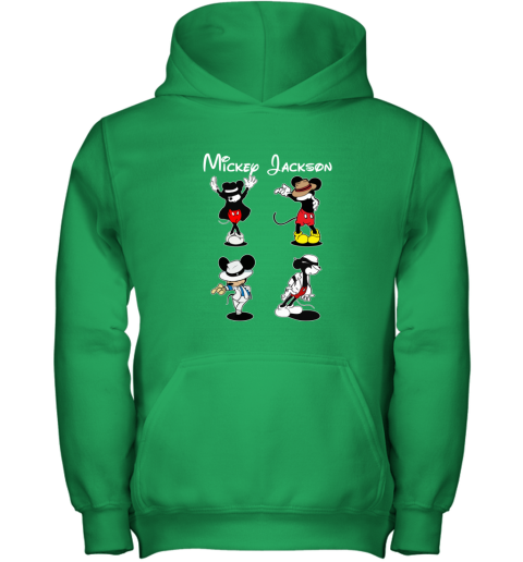 uf91 mickey jackson four style dance micheal jackson youth hoodie 43 front irish green