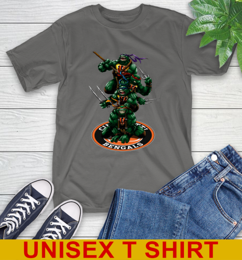 NFL Football Cincinnati Bengals Teenage Mutant Ninja Turtles Shirt T-Shirt 8