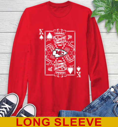 Kansas City Chiefs NFL Football The King Of Spades Death Cards Shirt Long Sleeve T-Shirt 12