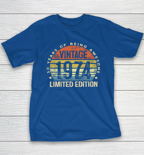50 Year Old Gifts Vintage 1974 Limited Edition 50th Birthday Youth T-Shirt 6
