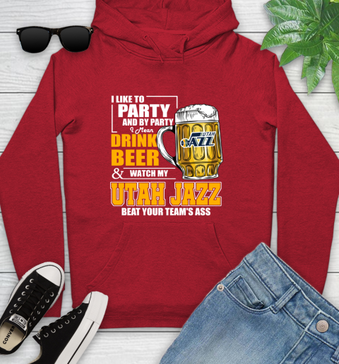 Utah jazz hoodie red 2025