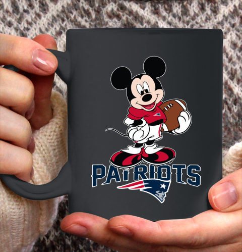 NFL Football New England Patriots Cheerful Mickey Mouse Shirt Ceramic Mug 15oz