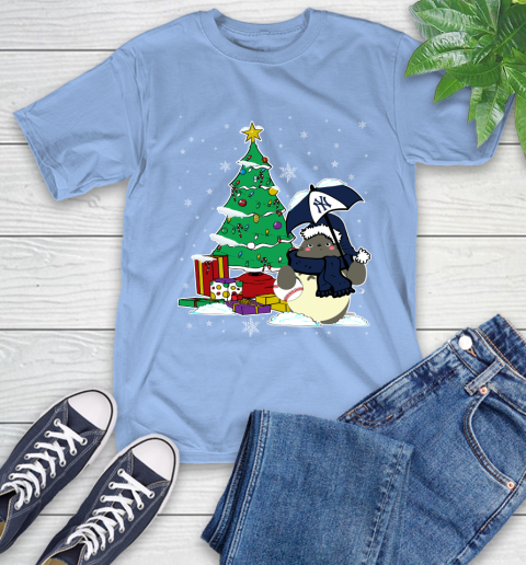 New York Yankees MLB Baseball Cute Tonari No Totoro Christmas Sports T-Shirt 12